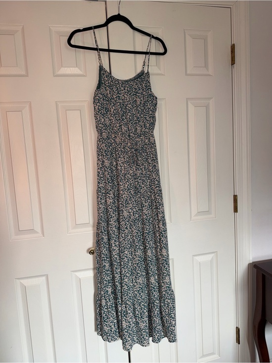 Sienna Sky Dresses & Skirts - Sienna Sky dark green/teal Floral Maxi Dress with Spaghetti Straps
